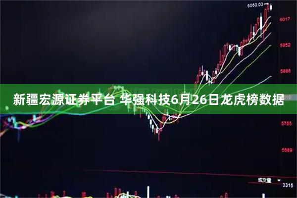 新疆宏源证券平台 华强科技6月26日龙虎榜数据